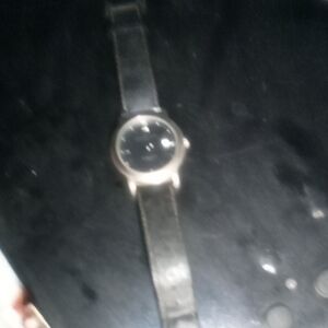 Panama Jack Black Leather Watch